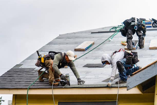 Professional Roofing technician working in Wellsburg, NY